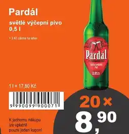 COOP DISKONT Pardál světlé výčepní pivo nabídka