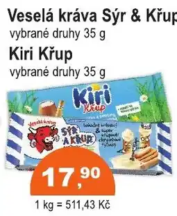 COOP DISKONT Veselá kráva Sýr & Křup Kiri Křup nabídka