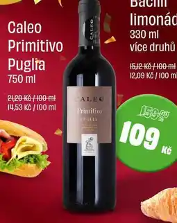 BonVeno Caleo Primitivo Puglia 750 ml nabídka