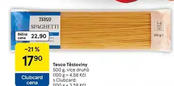 Tesco Tesco Těstoviny, 500 g, více druhů nabídka