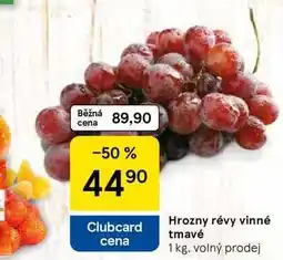 Tesco Hrozny révy vinné tmavé, 1 kg nabídka