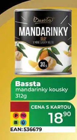 Tamda Foods Bassta mandarinky kousky 312g nabídka