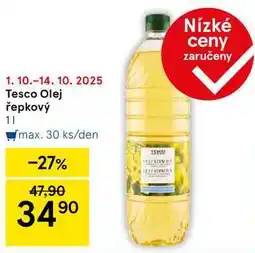 Tesco Tesco Olej řepkový, 1 l nabídka