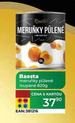 Tamda Foods Bassta meruňky půlené loupané 820g nabídka