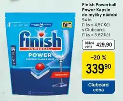 Tesco Finish Powerball Power Kapsle do myčky nádobí, 94 ks nabídka