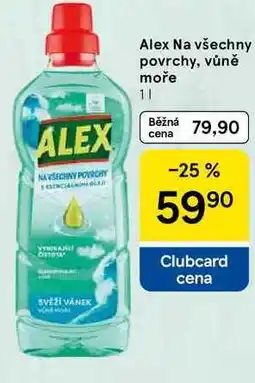 Tesco Alex Na všechny povrchy, vůně moře, 1 l nabídka