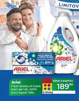 Tamda Foods Ariel Fresh Breeze of Greek prací gel 1,8L 40PD prací kapsle 30ks nabídka