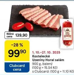 Tesco Kostelecké Uzeniny Horal salám, 900 g nabídka