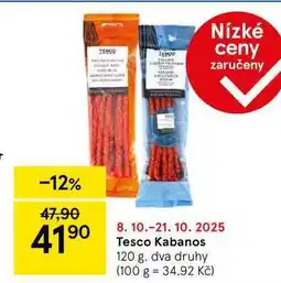 Tesco Tesco Kabanos, 120 g nabídka