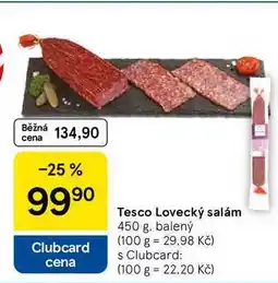 Tesco Tesco Lovecký salám, 450 g nabídka