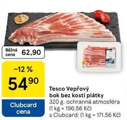 Tesco Tesco Vepřový bok bez kosti plátky, 320 g nabídka