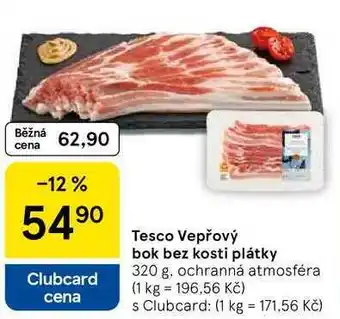 Tesco Tesco Vepřový bok bez kosti plátky, 320 g nabídka