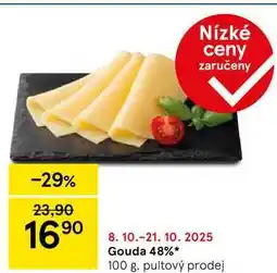 Tesco Gouda 48%, 100 g nabídka