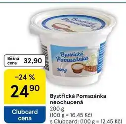 Tesco Bystřická Pomazánka neochucená, 200 g nabídka
