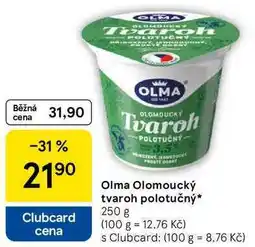Tesco Olma Olomoucký tvaroh polotučný, 250 g nabídka