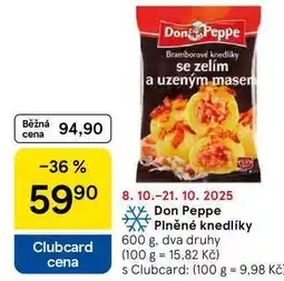 Tesco Don Peppe Plněné knedlíky, 600 g nabídka