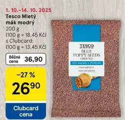 Tesco Tesco Mletý mák modrý, 200 g nabídka