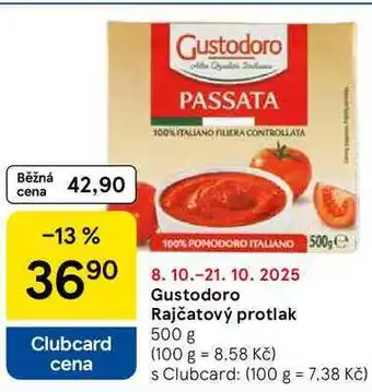 Tesco Gustodoro Rajčatový protlak, 500 g nabídka