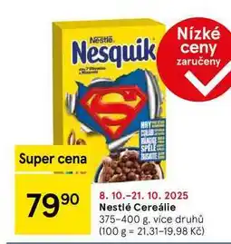 Tesco Nestlé Cereálie, 375-400 g nabídka