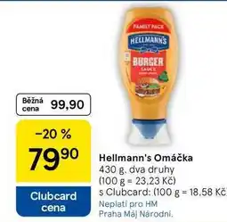 Tesco Hellmann's Omáčka, 430 g, dva druhy nabídka