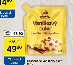 Tesco Cassonade Vanilkový cukr cena, 100 g nabídka