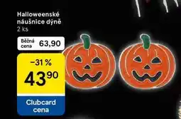 Tesco Halloweenské náušnice dýně, 2 ks nabídka