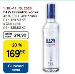Tesco B42V Eccentric vodka 42 %. 0,5 l nabídka