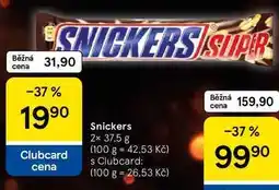 Tesco Snickers, 2x 37.5 g nabídka
