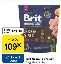 Tesco Brit Granule pro psy, 1 kg. dva druhy nabídka