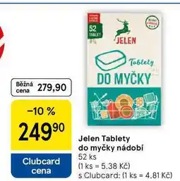 Tesco Jelen Tablety do myčky nádobí, 52 ks nabídka