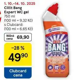 Tesco Cillit Bang Expert WC gel, 750 ml nabídka