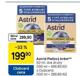 Tesco Astrid Pleťový krém, 50 ml, dva druhy nabídka