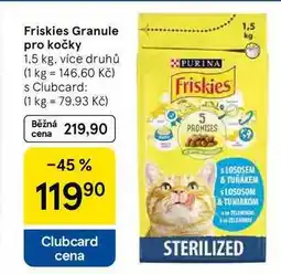Tesco Friskies Granule pro kočky, 1,5 kg nabídka