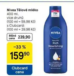 Tesco Nivea Tělové mléko, 400 ml nabídka