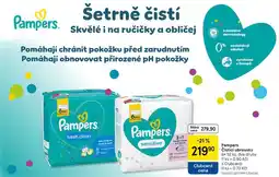 Tesco Pampers Čisticí ubrousky, 6x 52 ks, dva druhy nabídka