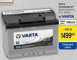 Tesco Varta Autobaterie, Black Dynamic, 12 V. 45 Ah nabídka