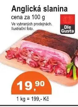COOP DISKONT Anglická slanina nabídka