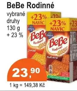COOP DISKONT BeBe Rodinné nabídka