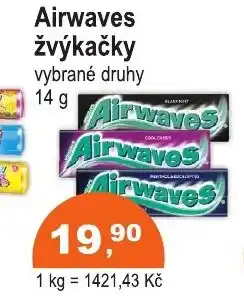 COOP DISKONT Airwaves žvýkačky nabídka