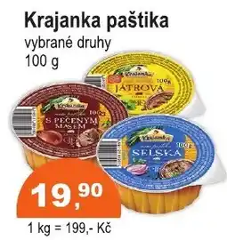 COOP DISKONT Krajanka paštika nabídka