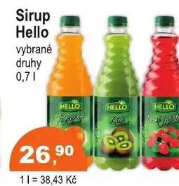 COOP DISKONT Sirup Hello nabídka