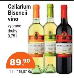 COOP DISKONT Cellarium Bisencii víno nabídka