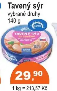 COOP DISKONT Ranko Tavený sýr nabídka