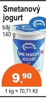 COOP DISKONT Ranko Smetanový jogurt bílý nabídka