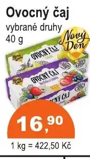 COOP DISKONT Ovocný čaj nabídka