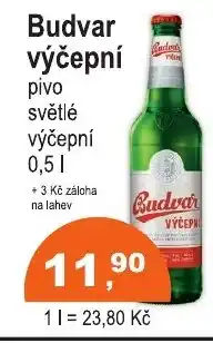 COOP DISKONT Budvar výčepní nabídka