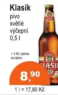 COOP DISKONT Klasik pivo světlé výčepní nabídka