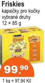 COOP DISKONT Friskies kapsičky pro kočky nabídka