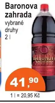 COOP DISKONT Baronova zahrada nabídka