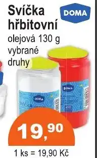 COOP DISKONT DOMA Svíčka hřbitovní olejová nabídka
